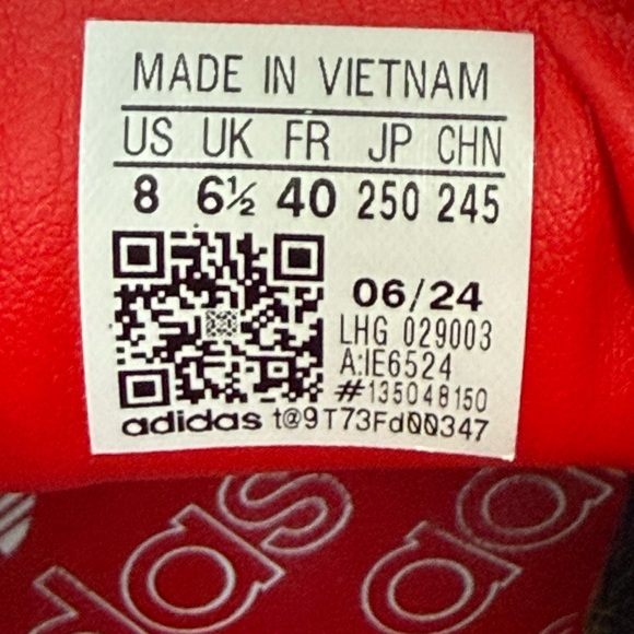 Adidas Samba OG Scarlet Red Shoes - Picture 7 of 8